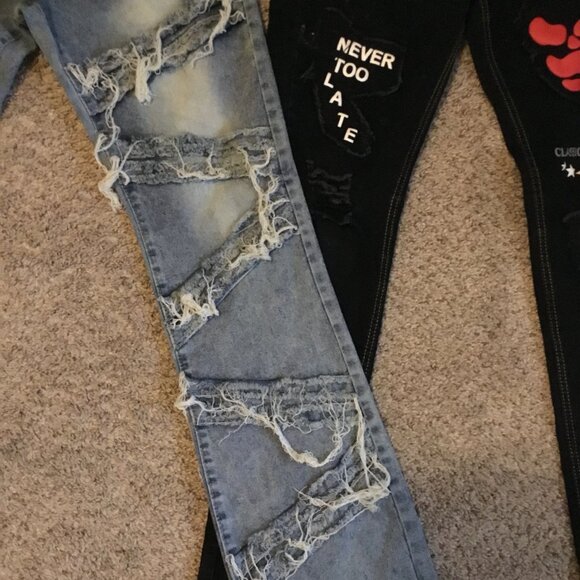 2PAIR BUNDLE Y2K JEANS (DISCOUNTED PRICE) - Picture 2 of 5